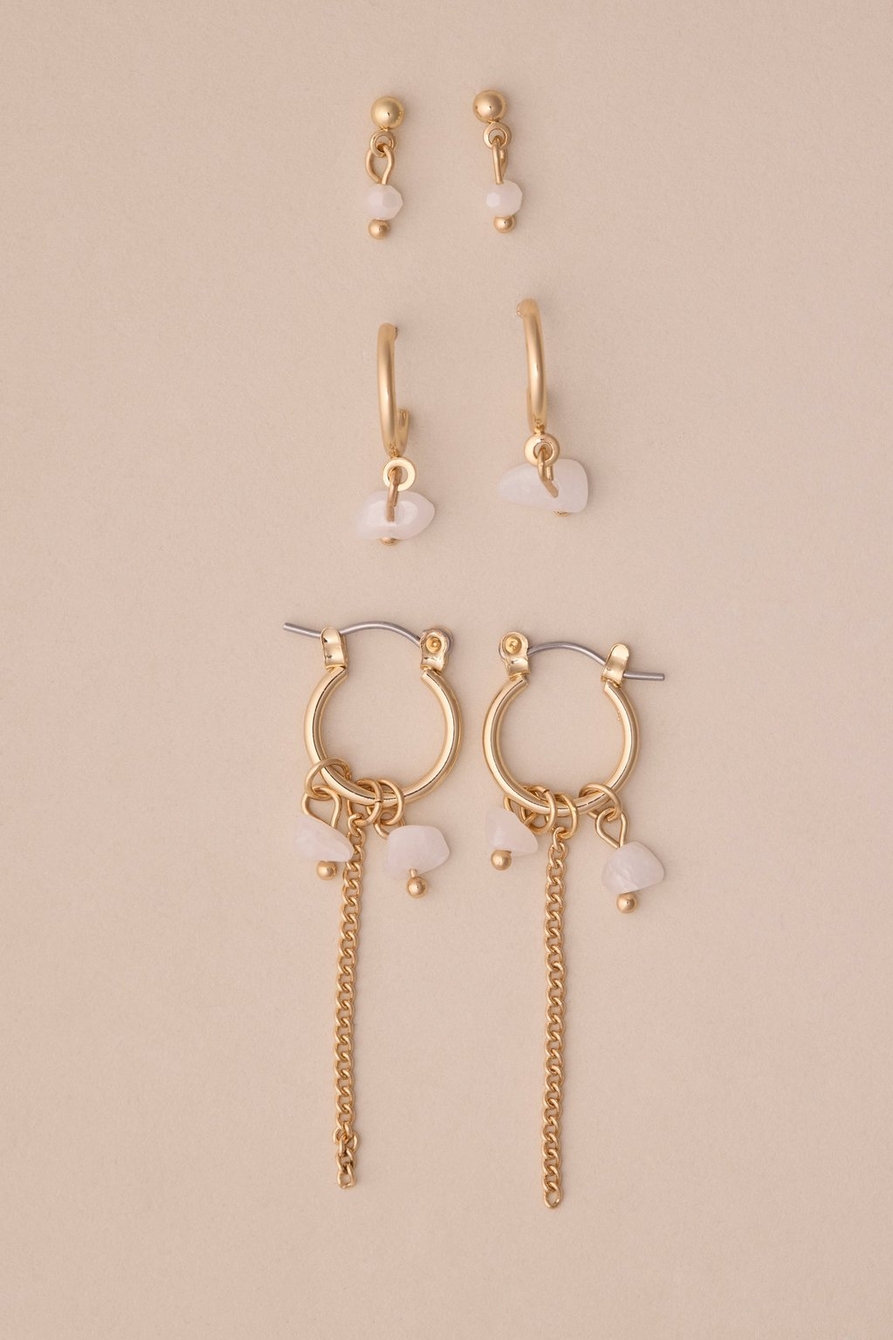 stone earring set